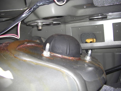 left rear strut tower